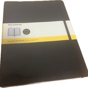 NWT Moleskine Black Squared Notebook
